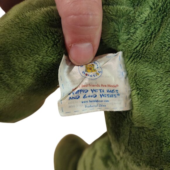 Build a Bear BAB Green Plush Frog 12" - Picture 3 of 3